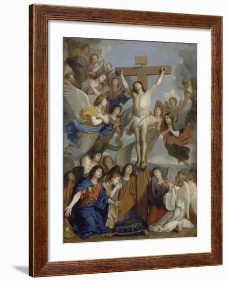 Le Crucifix aux anges-Charles Le Brun-Framed Giclee Print