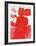 Le CycIIste Rouge-Alexandre Fassianos-Framed Limited Edition