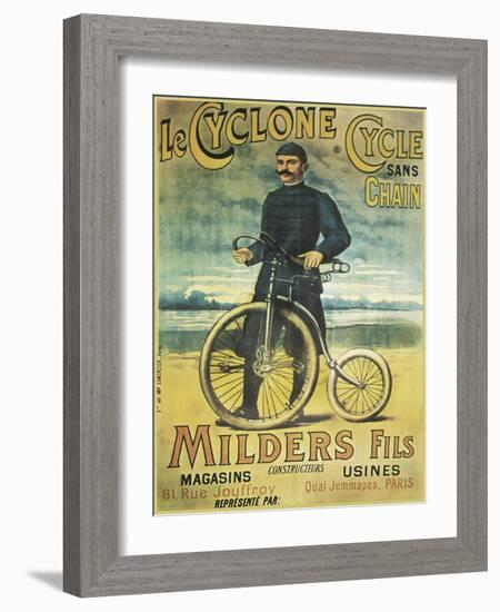 Le Cyclone Cycle-null-Framed Giclee Print