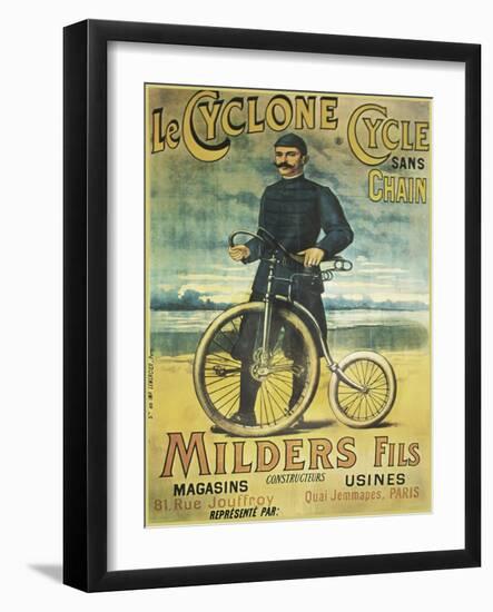 Le Cyclone Cycle-null-Framed Giclee Print
