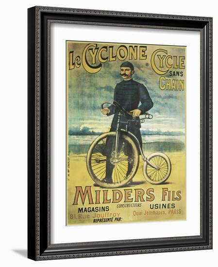 Le Cyclone Cycle-null-Framed Giclee Print