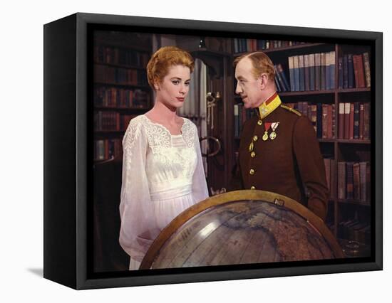 Le Cygne THE SWAN by CharlesVidor with Grace Kelly and Alec Guinness, 1956 (photo)-null-Framed Stretched Canvas