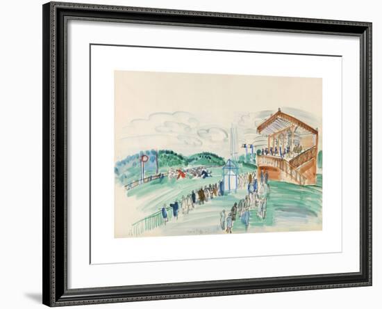 Le Départ à Saint-Cloud-Raoul Dufy-Framed Premium Giclee Print