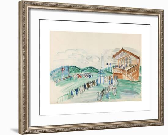 Le Départ à Saint-Cloud-Raoul Dufy-Framed Premium Giclee Print