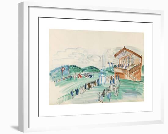Le Départ à Saint-Cloud-Raoul Dufy-Framed Premium Giclee Print