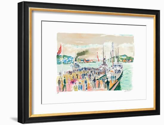 Le débarcadère-Jean Claude Picot-Framed Collectable Print