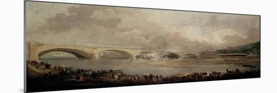 Le décintrement du pont de Neuilly, le 22 septembre 1772-Hubert Robert-Mounted Giclee Print