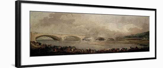 Le décintrement du pont de Neuilly, le 22 septembre 1772-Hubert Robert-Framed Giclee Print
