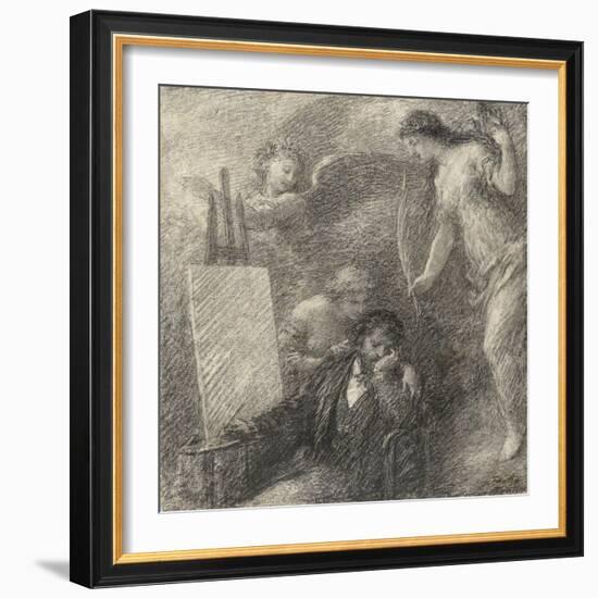 Le Découragement de l'artiste, 1895-Henri Fantin-Latour-Framed Giclee Print