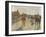 Le Défilé, dit aussi Chevaux de course devant les tribunes-Edgar Degas-Framed Giclee Print