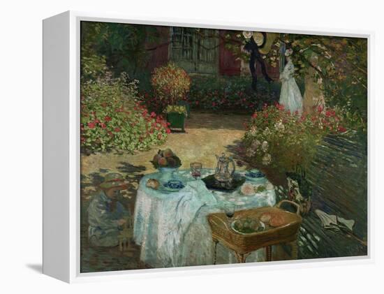 Le Déjeuner, 1873-Claude Monet-Framed Premier Image Canvas