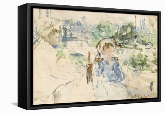 Le déjeuner à la campagne, 1879-Berthe Morisot-Framed Premier Image Canvas