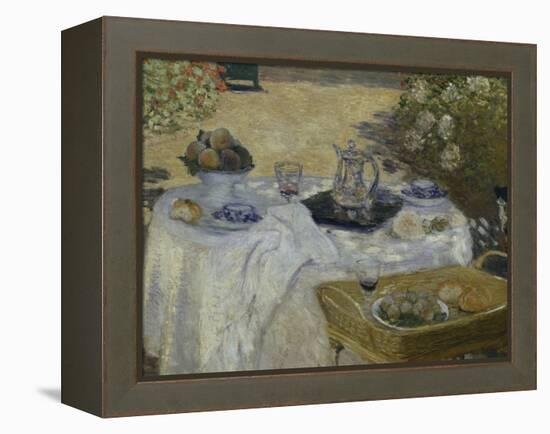 Le Dejeuner, c.1873-Claude Monet-Framed Premier Image Canvas