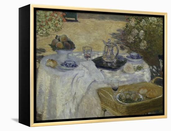 Le Dejeuner, c.1873-Claude Monet-Framed Premier Image Canvas