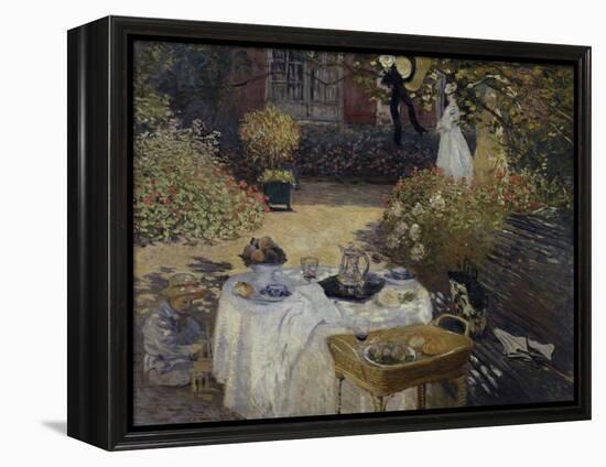 Le Dejeuner, c.1873-Claude Monet-Framed Premier Image Canvas