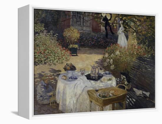 Le Dejeuner, c.1873-Claude Monet-Framed Premier Image Canvas