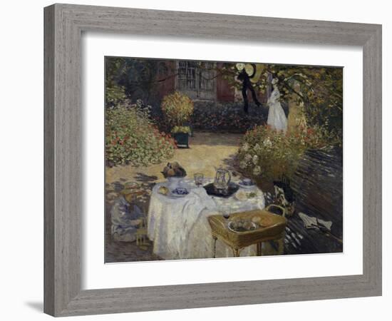 Le Dejeuner, c.1873-Claude Monet-Framed Giclee Print