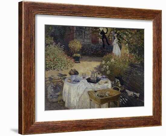 Le Dejeuner, c.1873-Claude Monet-Framed Giclee Print