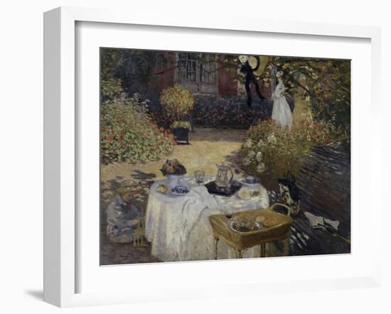 Le Dejeuner, c.1873-Claude Monet-Framed Giclee Print