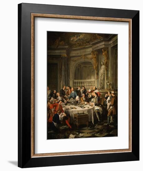 Le Déjeuner D'Huîtres (Oyster Dinner) 1735-Jean Francois de Troy-Framed Giclee Print