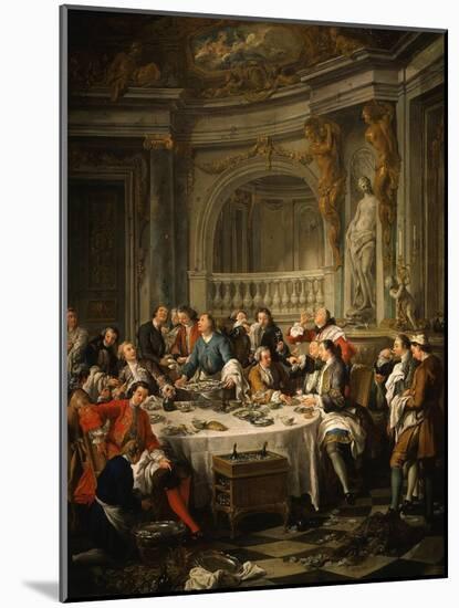 Le Déjeuner D'Huîtres (Oyster Dinner) 1735-Jean Francois de Troy-Mounted Giclee Print