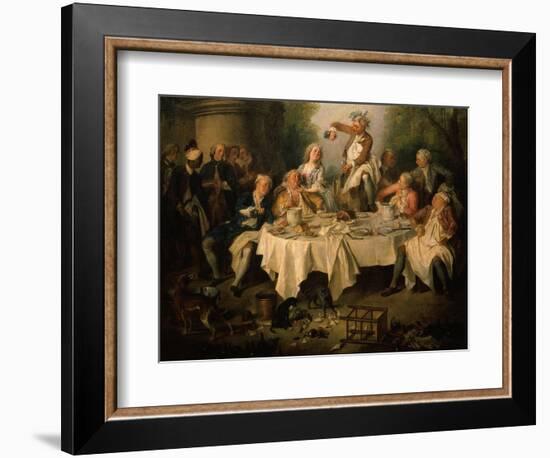 Le Déjeuner De Jambon (The Ham Dinner) (Detail)-Nicolas Lancret-Framed Giclee Print