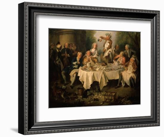 Le Déjeuner De Jambon (The Ham Dinner) (Detail)-Nicolas Lancret-Framed Giclee Print