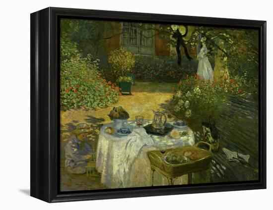 Le Dejeuner (Luncheon in the Artist's Garden at Giverny), circa 1873-74-Claude Monet-Framed Premier Image Canvas