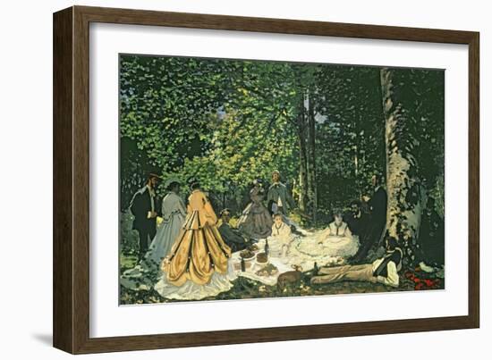 Le Dejeuner Sur L'Herbe, 1866-Claude Monet-Framed Giclee Print