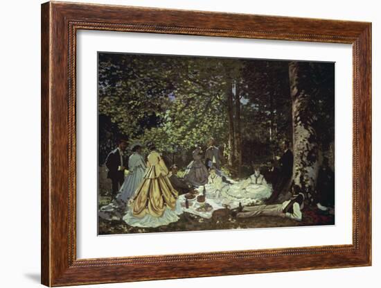 Le Dejeuner Sur L'Herbe, 1866-Claude Monet-Framed Giclee Print
