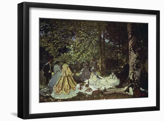 Le Dejeuner Sur L'Herbe, 1866-Claude Monet-Framed Giclee Print