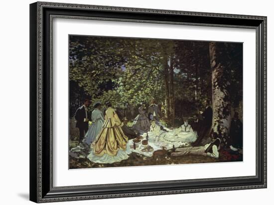 Le Dejeuner Sur L'Herbe, 1866-Claude Monet-Framed Giclee Print