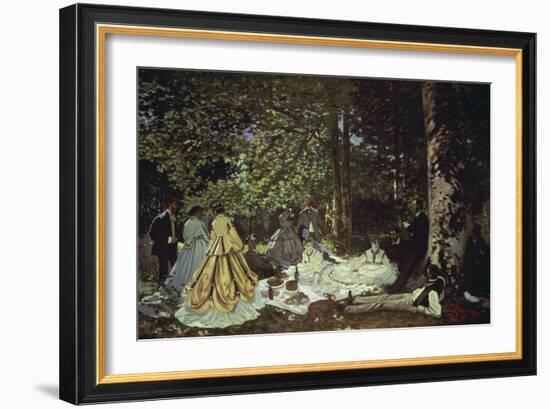 Le Dejeuner Sur L'Herbe, 1866-Claude Monet-Framed Giclee Print