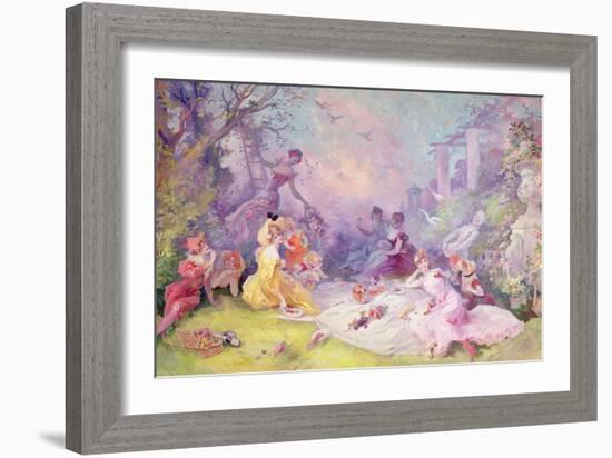 'Le Déjeuner Sur l'Herbe', 1904-Jules Chéret-Framed Giclee Print