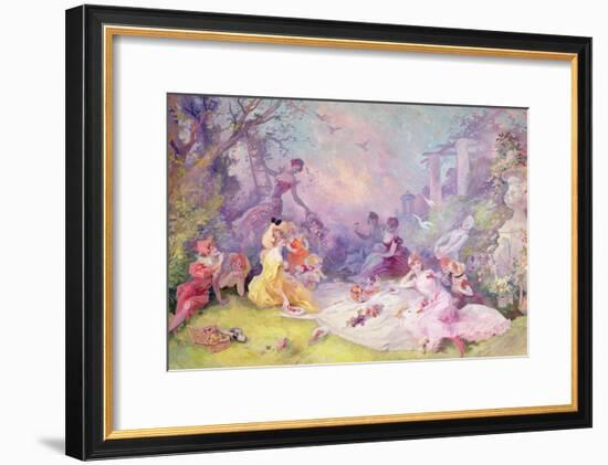 'Le Déjeuner Sur l'Herbe', 1904-Jules Chéret-Framed Giclee Print