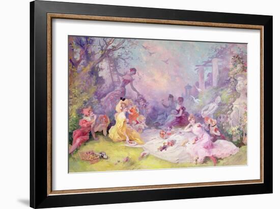 'Le Déjeuner Sur l'Herbe', 1904-Jules Chéret-Framed Giclee Print