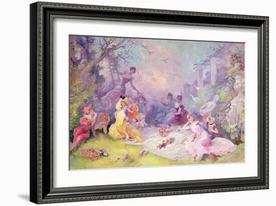 'Le Déjeuner Sur l'Herbe', 1904-Jules Chéret-Framed Giclee Print