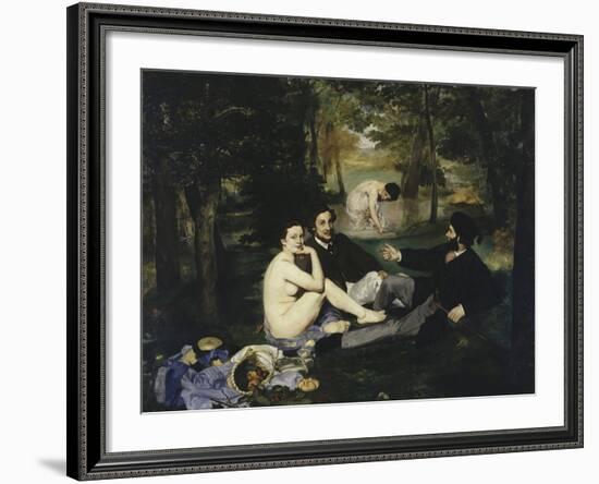 Le Dejeuner Sur l'Herbe, c.1863-Edouard Manet-Framed Giclee Print