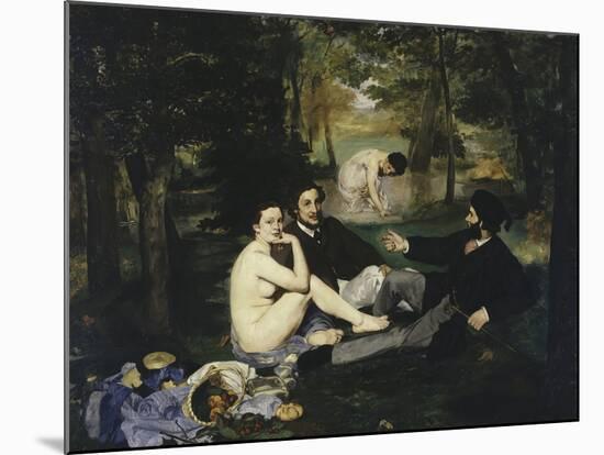 Le Dejeuner Sur l'Herbe, c.1863-Edouard Manet-Mounted Giclee Print