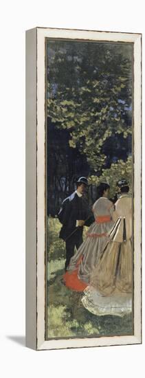 Le déjeuner sur l'herbe, fragment-Claude Monet-Framed Premier Image Canvas