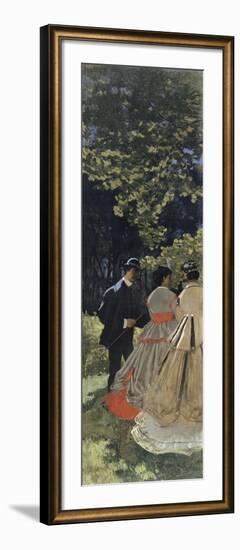 Le déjeuner sur l'herbe, fragment-Claude Monet-Framed Giclee Print