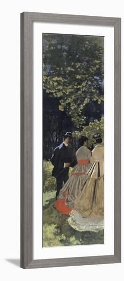 Le déjeuner sur l'herbe, fragment-Claude Monet-Framed Giclee Print