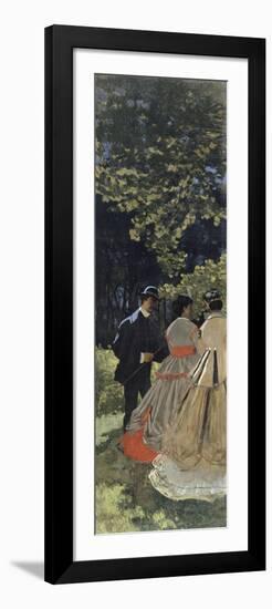 Le déjeuner sur l'herbe, fragment-Claude Monet-Framed Giclee Print