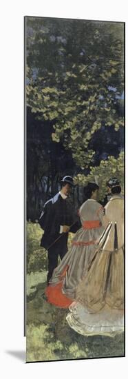 Le déjeuner sur l'herbe, fragment-Claude Monet-Mounted Giclee Print