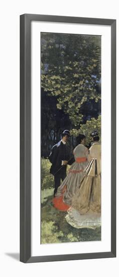 Le déjeuner sur l'herbe, fragment-Claude Monet-Framed Giclee Print