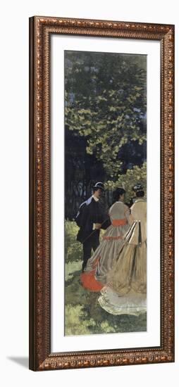 Le déjeuner sur l'herbe, fragment-Claude Monet-Framed Giclee Print