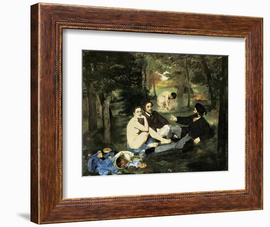 Le Déjeuner Sur L'Herbe (Luncheon on the Grass)-Edouard Manet-Framed Art Print