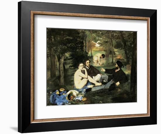 Le Déjeuner Sur L'Herbe (Luncheon on the Grass)-Edouard Manet-Framed Art Print