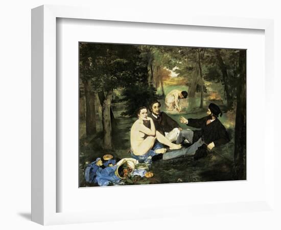 Le Déjeuner Sur L'Herbe (Luncheon on the Grass)-Edouard Manet-Framed Art Print