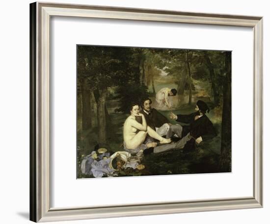 Le Dejeuner Sur L'Herbe-Edouard Manet-Framed Giclee Print